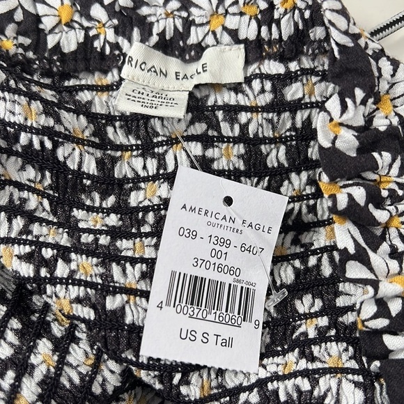 AMERICAN Eagle Outfitters Smocked Bodycon Daisy Print Dress NWT Size Small Tall - Picture 5 of 7